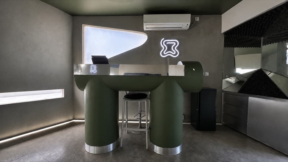 Reception area at FLOSS Dental Studio Bali