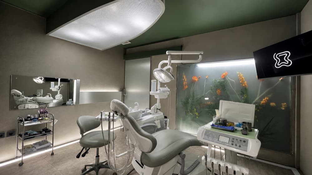 Studio 2 treatment room at FLOSS Dental Studio Bali